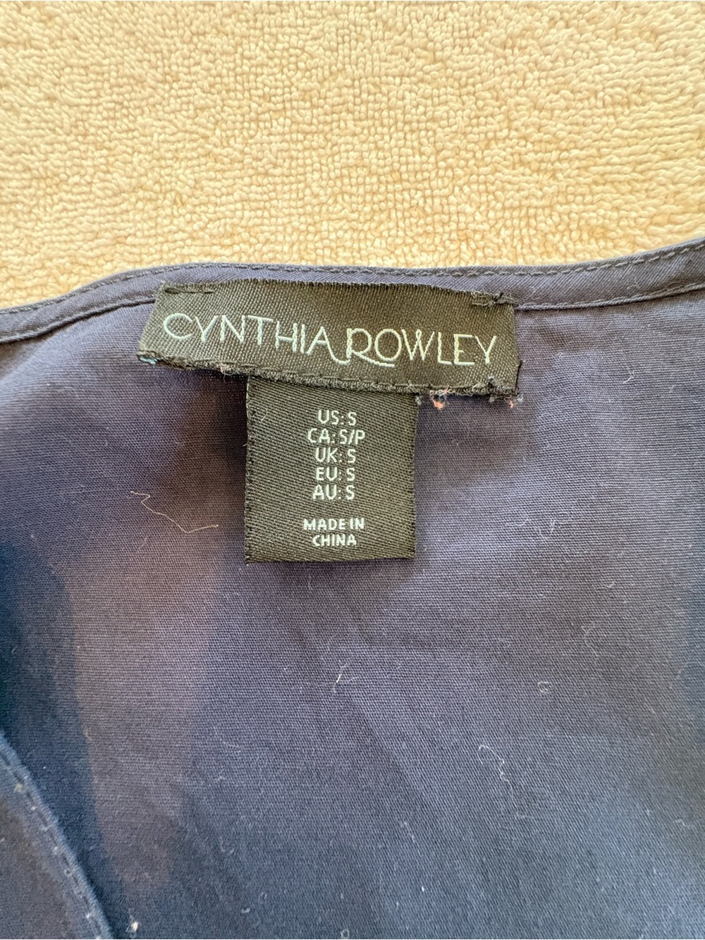Cynthia Rowley Coastal Nautical Tiered Dress Rickrack Trim Small - Picture 8 of 10